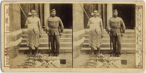 Neuseeländische berittene Gewehre. Maoris Uniform und einheimische Tracht